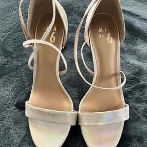 Mix No 6 Silver Metallic (w/ iridescent rainbow) High Heels